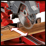 Fierastrau circular glisant Einhell TC-SM 254, 1.900 W, functie de tragere montata pe teava dubla, placa rotativa cu reglare rapida si pozitii de blocare, laser, lama de Fierastrau din carbura