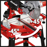 Fierastrau circular Einhell TC-SM 2531/2 U, 1900 W, 4.800 rpm, lama de Fierastrau Ø254 x ø30 mm, laser, cap de Fierastrau rabatabil, incl. lama de Fierastrau HM