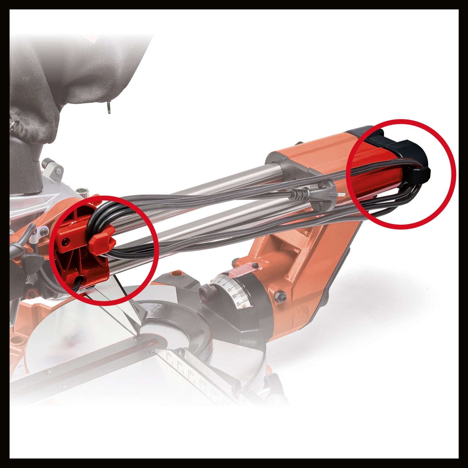 Fierastrau circular cu glisare Einhell TE-SM 2534 (1800W, 5100 1/min, latime maxima de taiere 340mm, inaltime maxima de taiere 90mm, pornire lina, inclusiv lama de Fierastrau HM