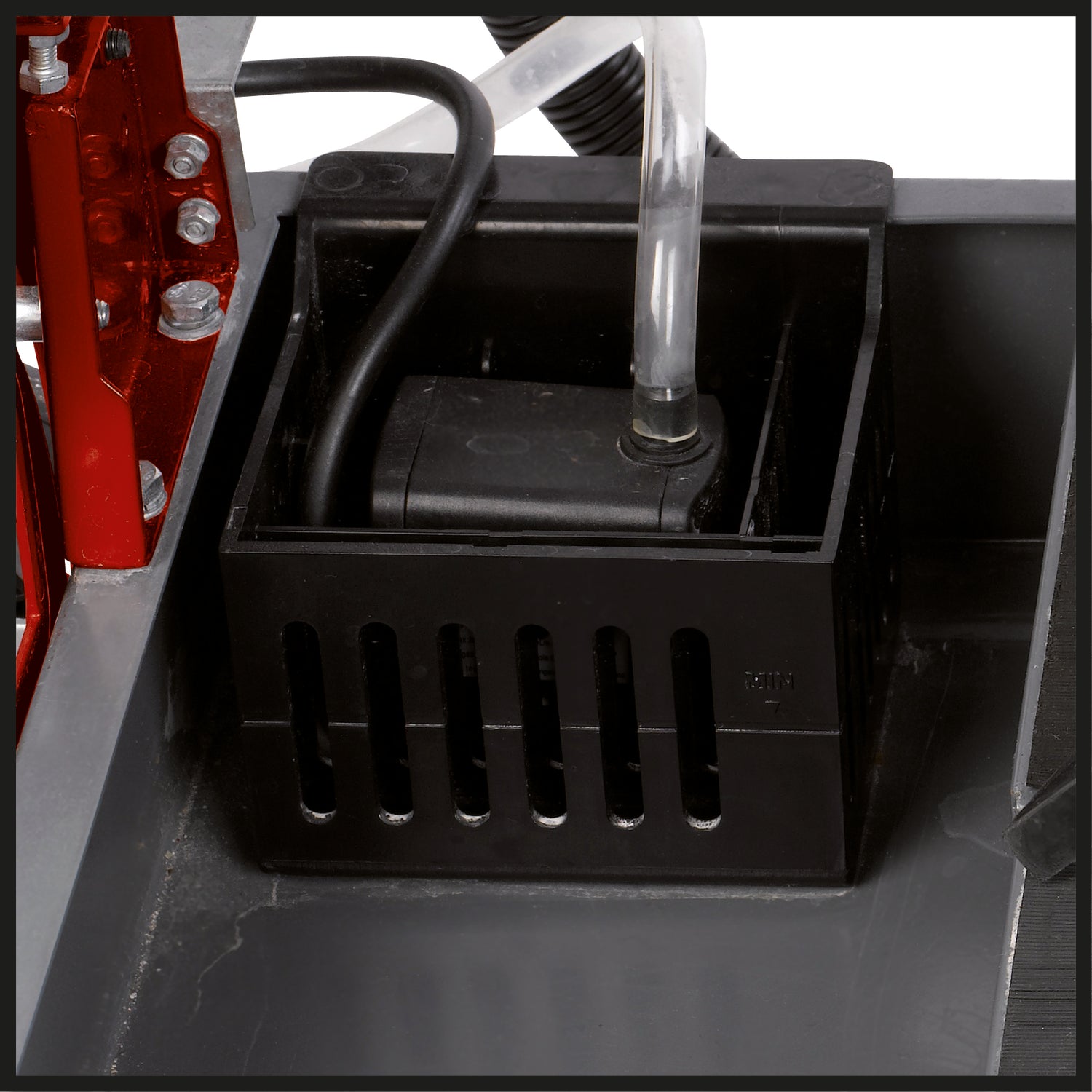 Einhell TE-TC 620 U radiális csempevágó, 800 W, extra hosszú vágási hossz, robusztus, összecsukható alapkeret, kerekek/szállítófogantyú, 6 irányban golyóscsapágyas motorvezetés