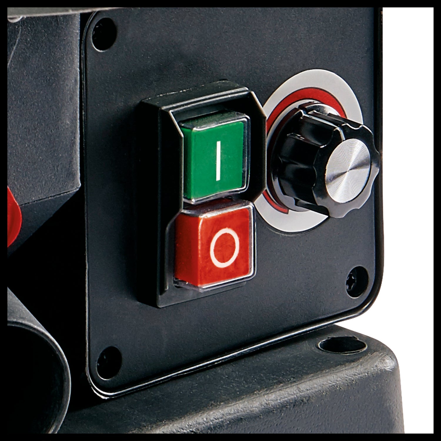 Einhell TC-SS 405 E szúrófűrész, masszív keret, állítható fémasztal, munkadarab-szorító, gyorskioldó eszköz, fűrészlapokkal együtt