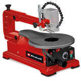 Einhell TC-SS 406 E körfűrész, 120 W, vágási magasság 50 mm, 47°-ban dönthető asztal, változtatható sebesség, fúvó, 2 fűrészlappal együtt