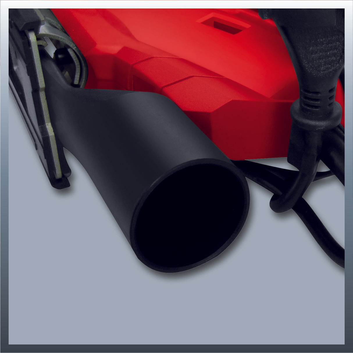 Einhell TE-JS 100 szúrófűrész, 750 W, 800-3000 fordulat/perc, maximális vágási mélység 100 mm, porelfúvó funkció, LED lámpa, hordtáskával együtt