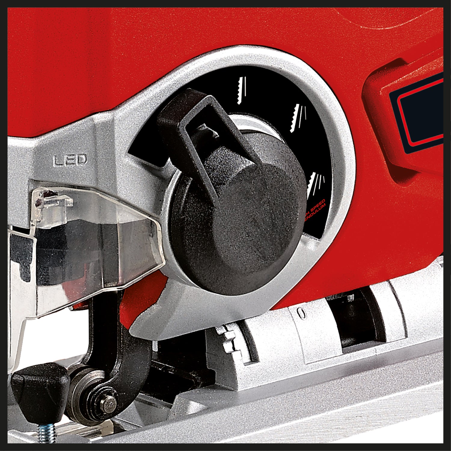 Einhell TE-JS 18/80 Li-Solo akkus körfűrész, 18 V-os rendszer, 2400 1/perc, maximális vágási mélység 80 mm, akkumulátor és töltő nélkül