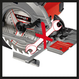 Fierastrau circular manual Einhell TE-CS 190/1, 1.500 W, 5.500 rpm, reglare fara unelte, maner mare, masa de Fierastrau din aluminiu, sistem de blocare a axului, incl. lama de Fierastrau cu varf de carbura