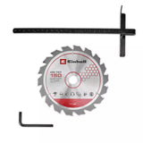 Fierastrau circular de mana pe acumulator Einhell TE-CS 18/150-2 Li - Solo Power X-Change,18 V, disc Ø 150 mm, adancime taiere 49 mm, reglare fara scule, LED, fara baterie - imagine 2