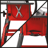 Einhell TC-TS 2025/2 U asztali körfűrész, max. 2000 W, fűrészlap magasság-/szögbeállító funkcióval, párhuzamos ütközővel, +/- 60°-os szögbeállítóval, bal/jobb oldali felfekvőfelülettel