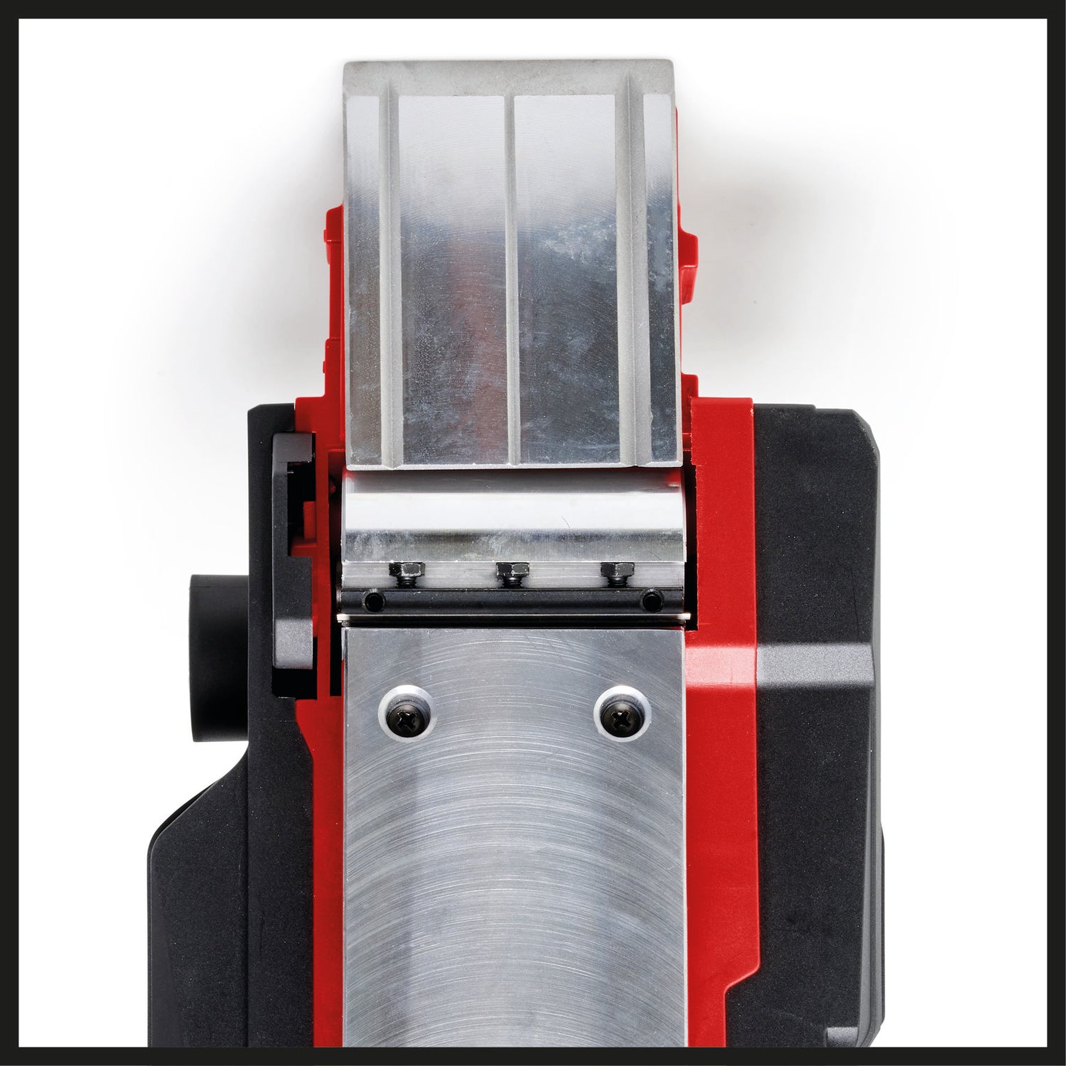 Rindea Einhell TE-PL 920, 920 wati, adancime de taiere de pana la 3,5 mm, ax cu lama mare, sabot de parcare automat, include ghidaj longitudinal, adaptor de aspirare si 2 lame reversibile TCT