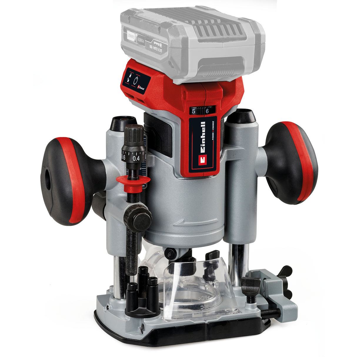 Einhell Professional TP-RO 18 Set Li BL-Solo Power X-Change akkus multifunkciós maró, 18 V, szénkefe nélküli motor, finommarási mélységállítás, tartozékokkal + táskával, akkumulátor nélkül