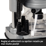 Freza electrica pe acumulator Einhell Professional TP-RO 18 Li BL-Solo Power X-Change (18 V, Li-ion, inaltime cursa 35 mm, motor fara perii, inclusiv ghidaj longitudinal, fara acumulator si fara incarcator