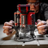 Masina de frezat profesionala fara fir Einhell TP-RO 18/55 Li BL - Solo Power X-Change, 18 V, inaltime cursa 55 mm, motor brushless, incl. ghidaj paralel si unelte, fara baterie sau incarcator - imagine 8