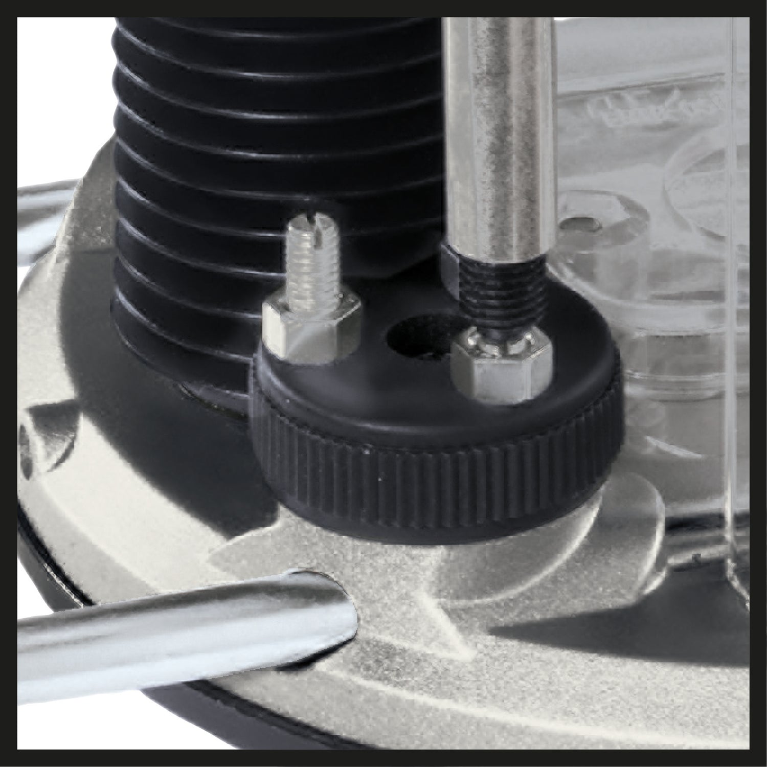 Masina de frezat Einhell TE-RO 1255 E, 1200 W, pinsa Ø 6 si 8 mm, inaltime cursa 55 mm, control electronic al vitezei, blocare a axului, schimbare usoara a sculei