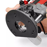 Freza profesionala Einhell TP-RO 1400 E,1400 W, cursa 55 mm, pensete Ø 6 si 8 mm, LED, inclusiv ghidaj paralel, varf compas, manson copiere si scule - imagine 8