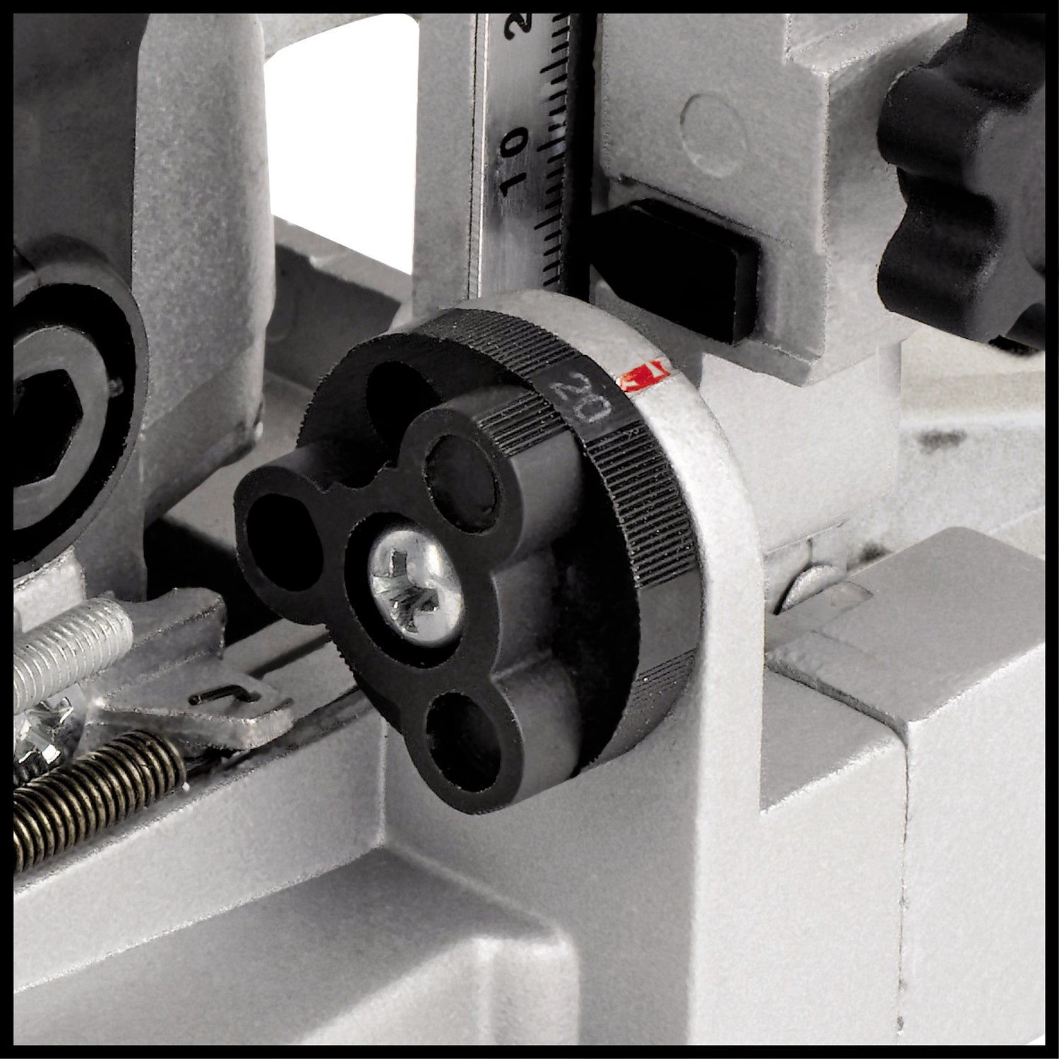 Masina de frezat/ biscuit Einhell TC-BJ 900 (860 W, turatie 11000 rot/min, adancime maxima de frezare 14 mm, reglare continua a inaltimii si unghiului