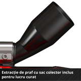 Masina de frezat pentru dibluri din lemn/biscuitorpe acumulator Einhell TE-BJ 18 Li-Solo Power X-Change (18 V, Li-ion, reglare infinita a unghiului/inaltimii, reglare a adancimii in 6 trepte, fara acumulator sau incarcator