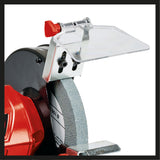 Polizor de banc cu disc dublu Einhell TC-BG 150 (150 W, pentru reparatii minore si majore, ajustari de forma si slefuire/rectificare initiala, disc de slefuit/rectificare grosier si fin K36/K60