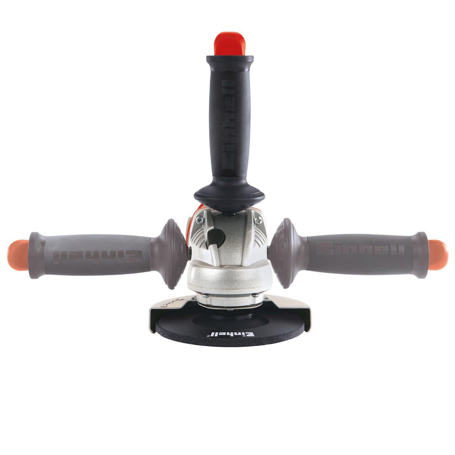 Polizor unghiular Einhell TE-AG 125 CE, 1100 W, electronica constanta, cap de angrenaj metalic plat, maner suplimentar, blocare ax, clema cablu, cheie frontala, disc de taiere neinclus