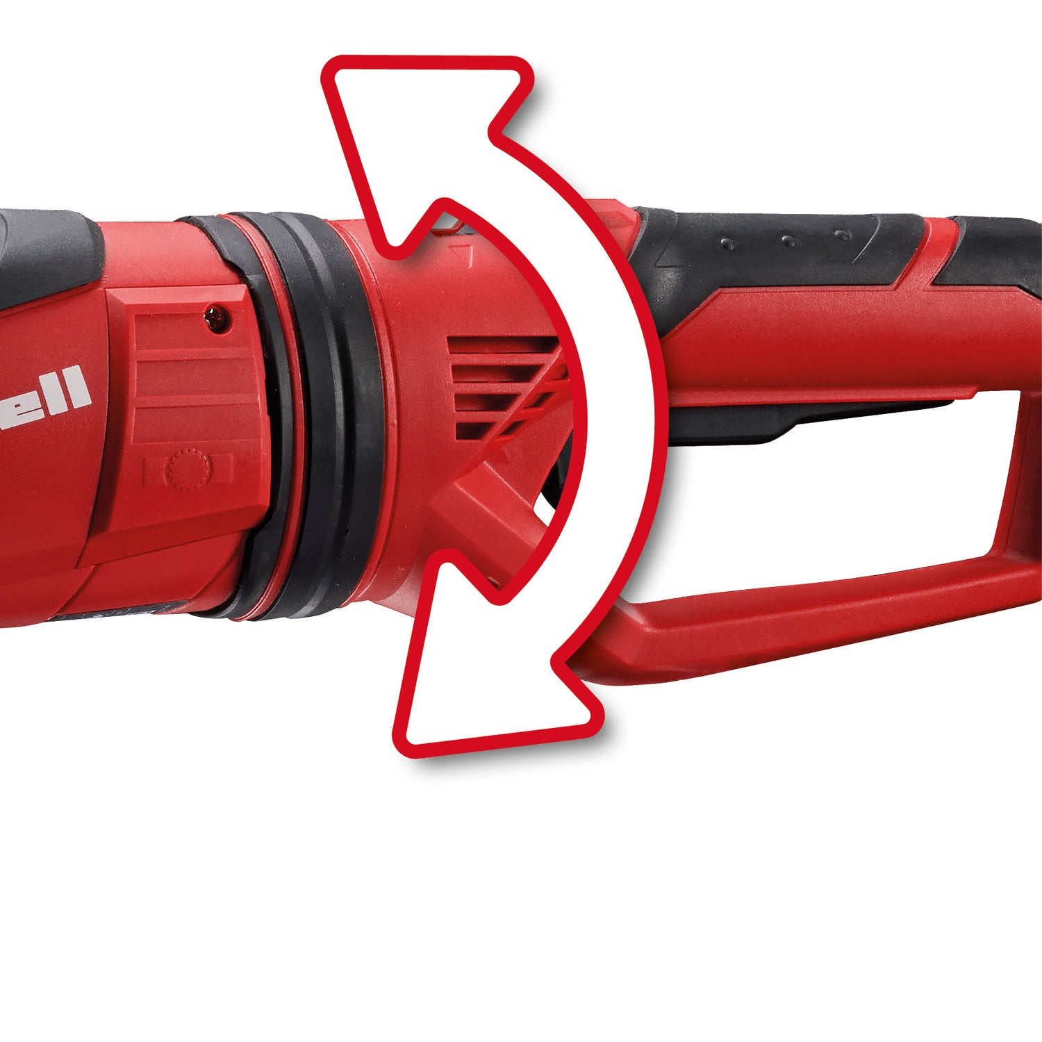 Polizor unghiular Einhell TE-AG 230, 2.350 W, turatie 6.500 rot/min, disc Ø 230 mm, pornire lina, blocare ax, maner principal antivibratii rotativ