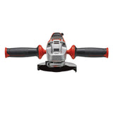 Einhell TE-AG 125/1010 CE Q sarokcsiszoló, 1010 W, gyorszáras horony, elektromos alapjárati fordulatszám-állítás, lapos fém hajtóműfej, tárcsavédő, vágókorong nem tartozék