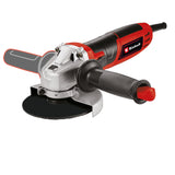 Einhell TC-AG 115/750 sarokcsiszoló, 750 W, tárcsavédő, fém hajtóműfej, újraindítás elleni védelem, 2 pozícióba szerelhető pótfogantyú, 115 mm átmérőjű vágókorongok, vágókorong nélkül szállítjuk