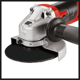 Kit polizor unghiular Einhell TC-AG 125/850, 850 W, 12.000 min-1, adancime maxima de taiere 28 mm, diametru max disc 125 mm, incl. 3 discuri de taiere, 1 disc de slefuit si 1 geanta Einhell