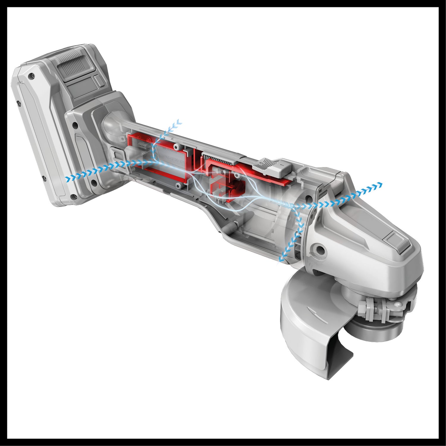 Einhell Professional AXXIO 18/125 Q Li-Solo Power X-Change akkus sarokcsiszoló, 18 V, 700 W, 125 mm-es tárcsák, 33 mm-es vágási mélység, szénkefe nélküli gyorszáras anya, vágókorong és akkumulátor nélkül