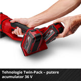Polizor unghiular pe acumulator Einhell Professional AXXIO 36/230 Q Power X-Change, 36 V, 2200 W, adancime maxima de taiere 70 mm, 6.600 rpm, motor fara perii, livrat fara acumulator, incarcator si disc de taiere