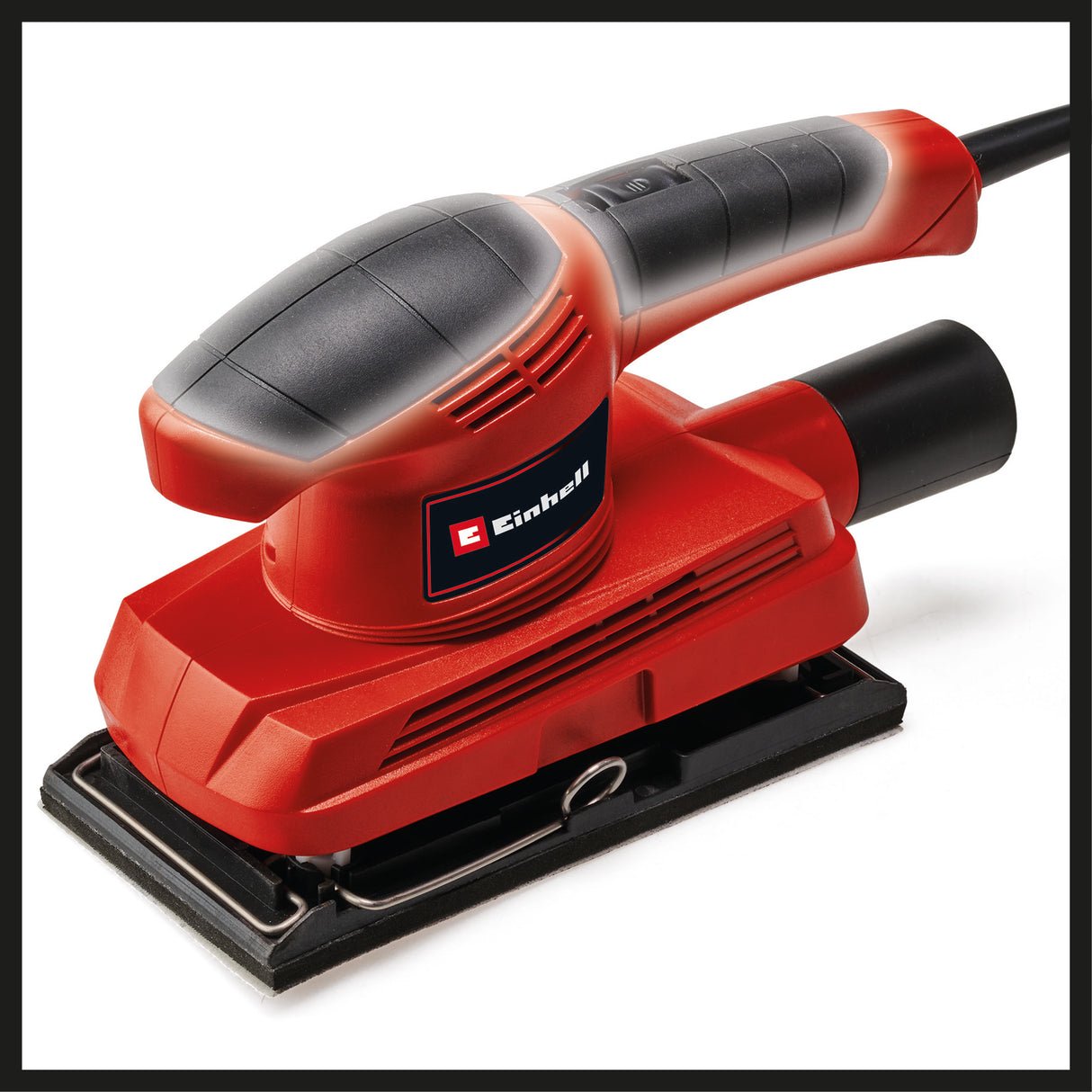 Slefuitor orbital Einhell TC-OS 1520, 150W, rata de vibratii de 23.000 rpm, dispozitiv de prindere si fixare cu arici, adaptor de extractie a prafului, incl. 3 buc. hartie abraziva