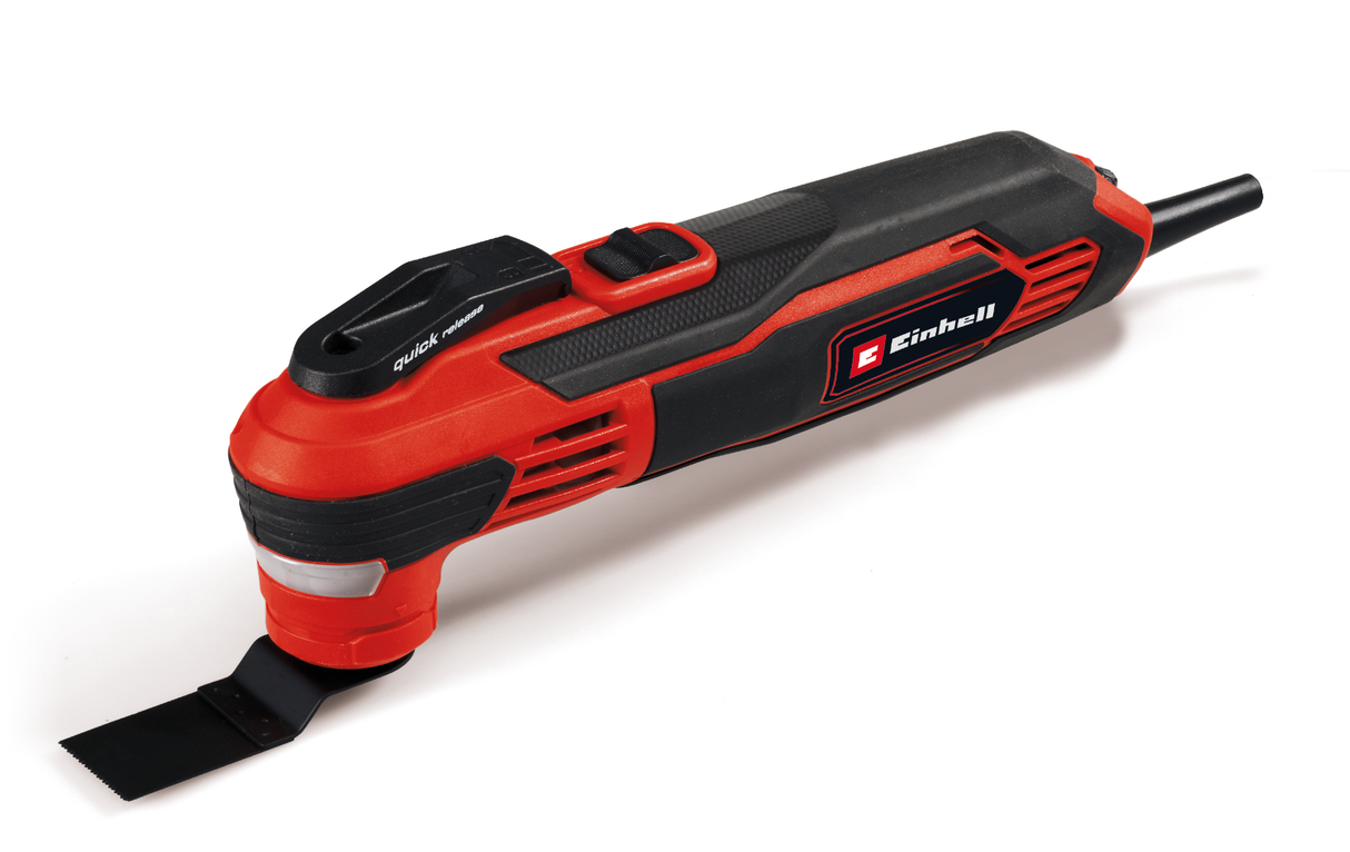 Einhell TE-MG 350 EQ multifunkciós szerszám, 350 W, rezgési sebesség 22 000 - 40 000 fordulat/perc, LED világítás, gyorszár, táskával és tartozékokkal