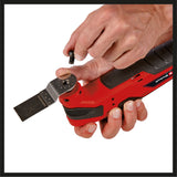 Einhell TC-MG 18 Li-Solo Power X-Change akkus multiszerszám (18 V, lítium-ion akkumulátor, mágneses szerszámtartó, sebességszabályozó elektronika, tartozékokkal együtt, akkumulátor és töltő nélkül)