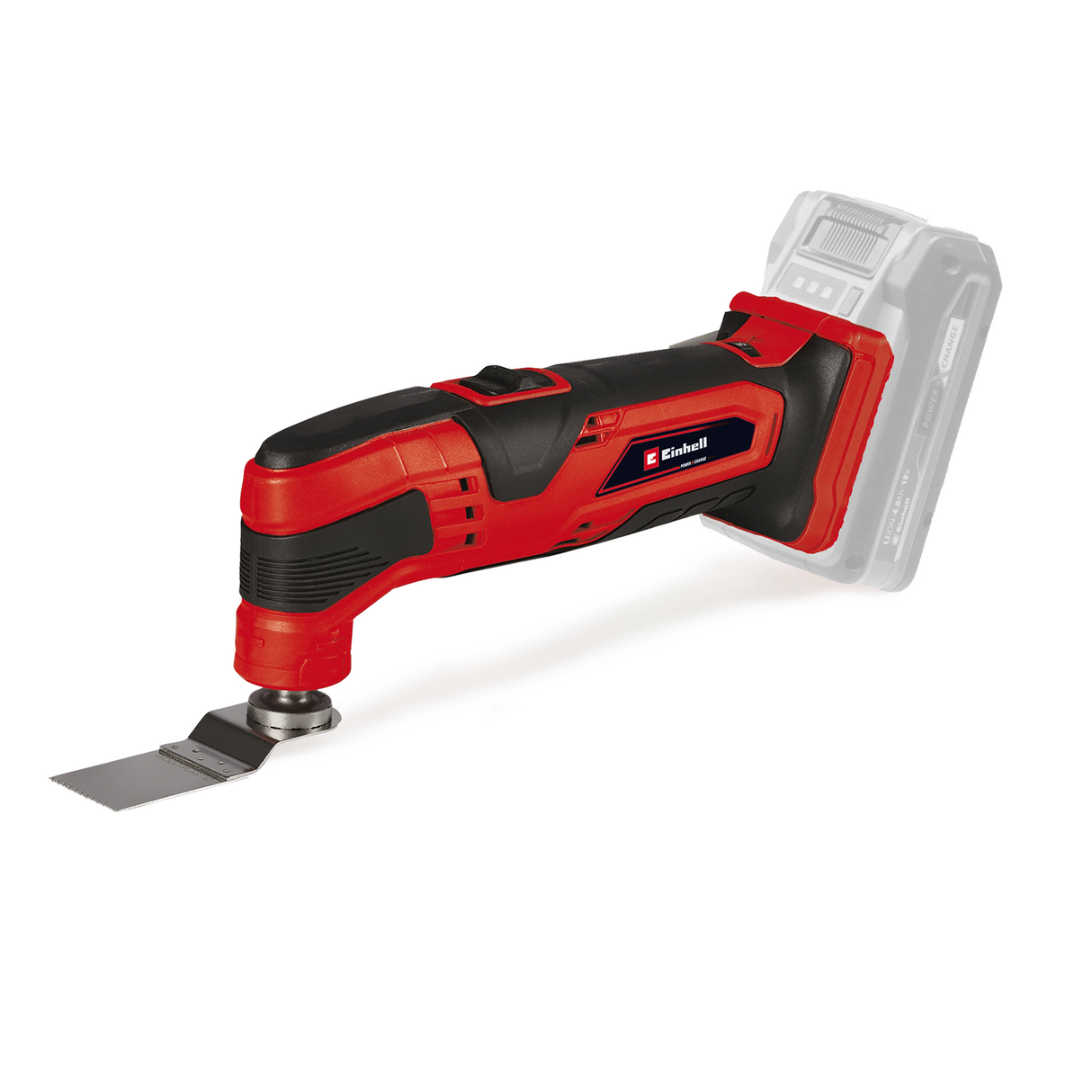 Einhell TC-MG 18 Li-Solo Power X-Change akkus multiszerszám (18 V, lítium-ion akkumulátor, mágneses szerszámtartó, sebességszabályozó elektronika, tartozékokkal együtt, akkumulátor és töltő nélkül)