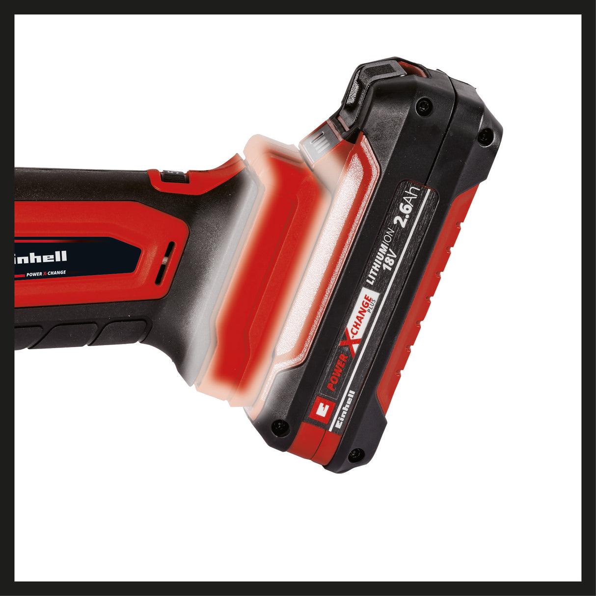 Einhell TC-MG 18 Li-Solo Power X-Change akkus multiszerszám (18 V, lítium-ion akkumulátor, mágneses szerszámtartó, sebességszabályozó elektronika, tartozékokkal együtt, akkumulátor és töltő nélkül)