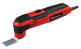 Einhell TC-MG 250 CE multifunkciós szerszám, 250 W, rezgési sebesség 22 000 - 40 000 fordulat/perc, mágneses szerszámadapter, fordulatszám-szabályozó elektronika, tartozékokkal együtt