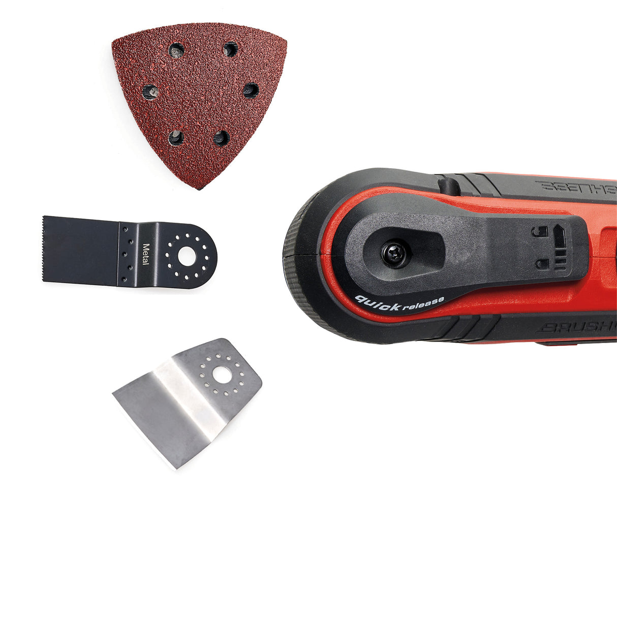 Einhell Professional TP-MG 18 Li BL-Solo Power X-Change akkus multiszerszám (18 V, kefe nélküli, 3 funkció, mágneses tartozékadapter, tartozékokkal, akkumulátor nélkül)