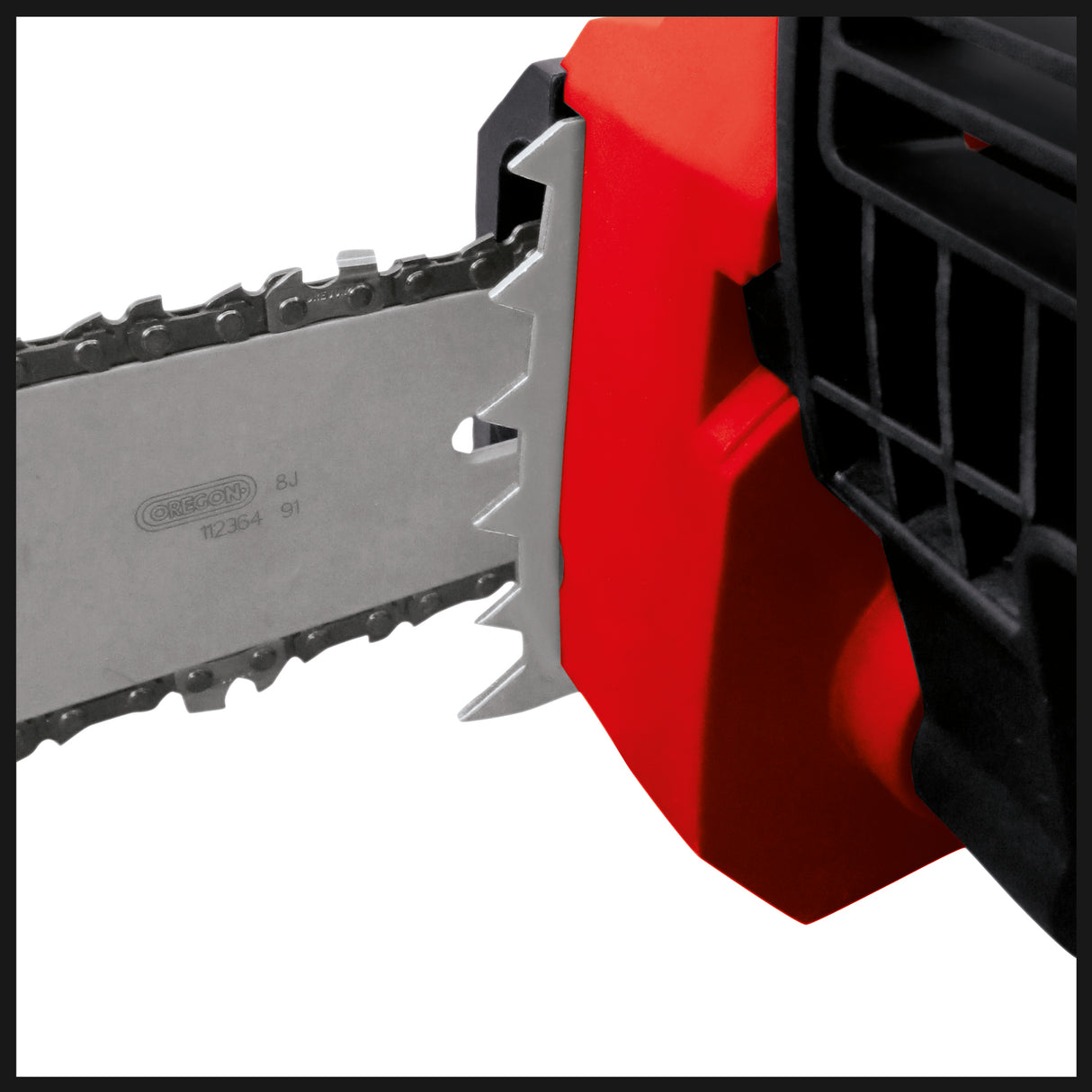 Einhell GE-EC2240 elektromos láncfűrész, 2200 watt, 375 mm vágási hossz, Oregon minőségű lánc és vezetőlemez, lágyindítás, visszarúgásgátló és láncrögzítő csavar