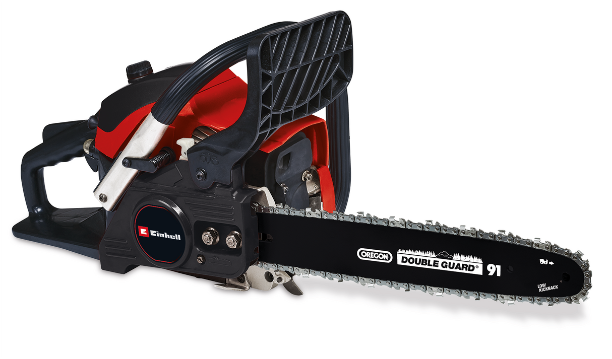 Einhell GC-PC 1335/1 I benzinmotoros láncfűrész készlet, kiváló minőségű OREGON vezetősín és vágólánc, automatikus lökés- és öngyújtás, digitális gyújtás, rezgéscsillapító funkció, visszarúgás elleni védelem