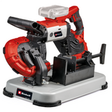 Einhell TE-MB 18/127 U Li-Solo Power X-Change akkus szalagfűrész, 18V, vágási magasság 115 mm, vágási szélesség 127 mm, talp, LED világítás, 2x fűrészszalaggal, akkumulátor nélkül
