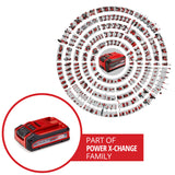 Einhell 18V 3.0 Ah Power X-Change PLUS akkumulátor, 18 V, univerzálisan használható minden PXC készülékhez, nincs önkisülés, 3 fokozatú LED töltöttségi szint szabályozás, adaptált töltési ciklusok, töltő nélkül