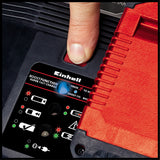 Incarcator original Einhell Power-X-Boostcharger 6 A Power X-Change, Li-Ion, potrivit pentru toate bateriile PXC, mod boost pentru incarcare rapida, afisaj LED de stare
