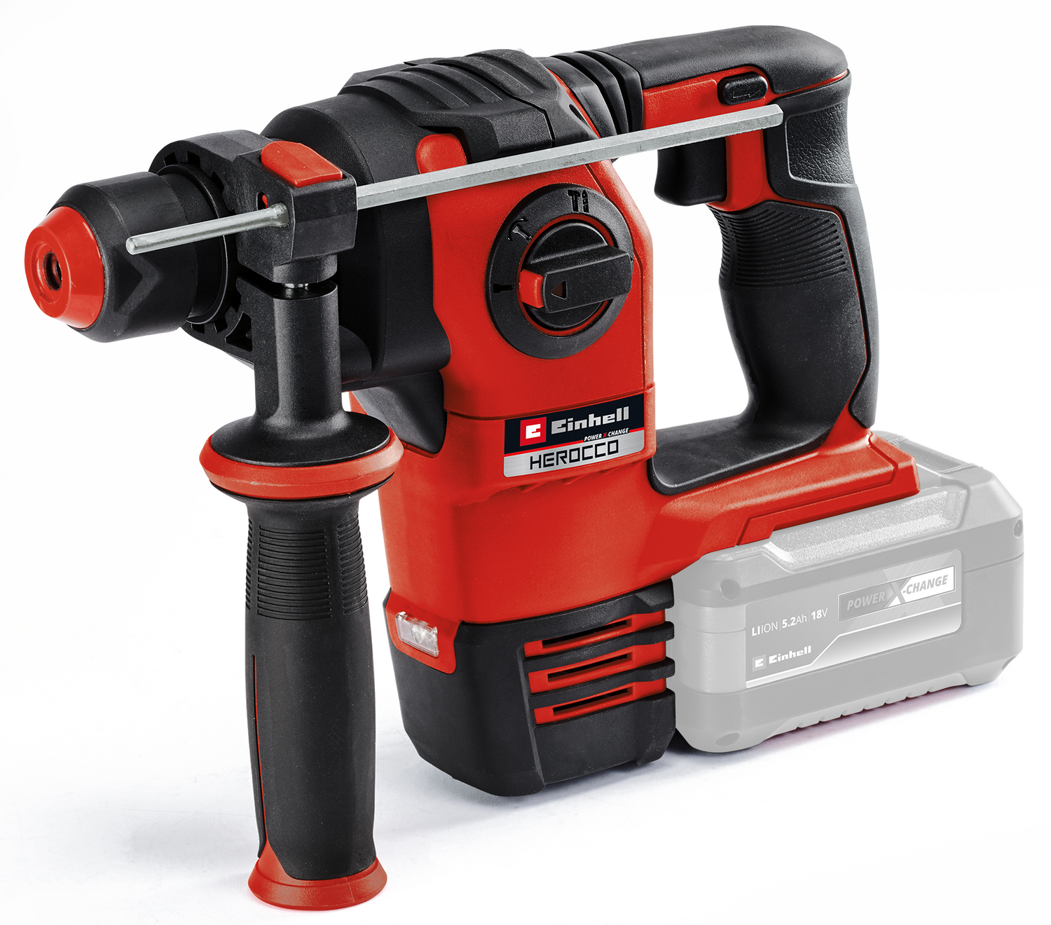 Einhell Professional HEROCCO 18/20 Power X-Change akkus ütvefúró-csavarozó, 18 V, fúrás/ütvefúrás/vésés reteszeléssel/reteszelés nélkül, 2,2 joule, szénkefe nélküli motor, SDS+ tokmány, E-Box-szal együtt, mellékelve