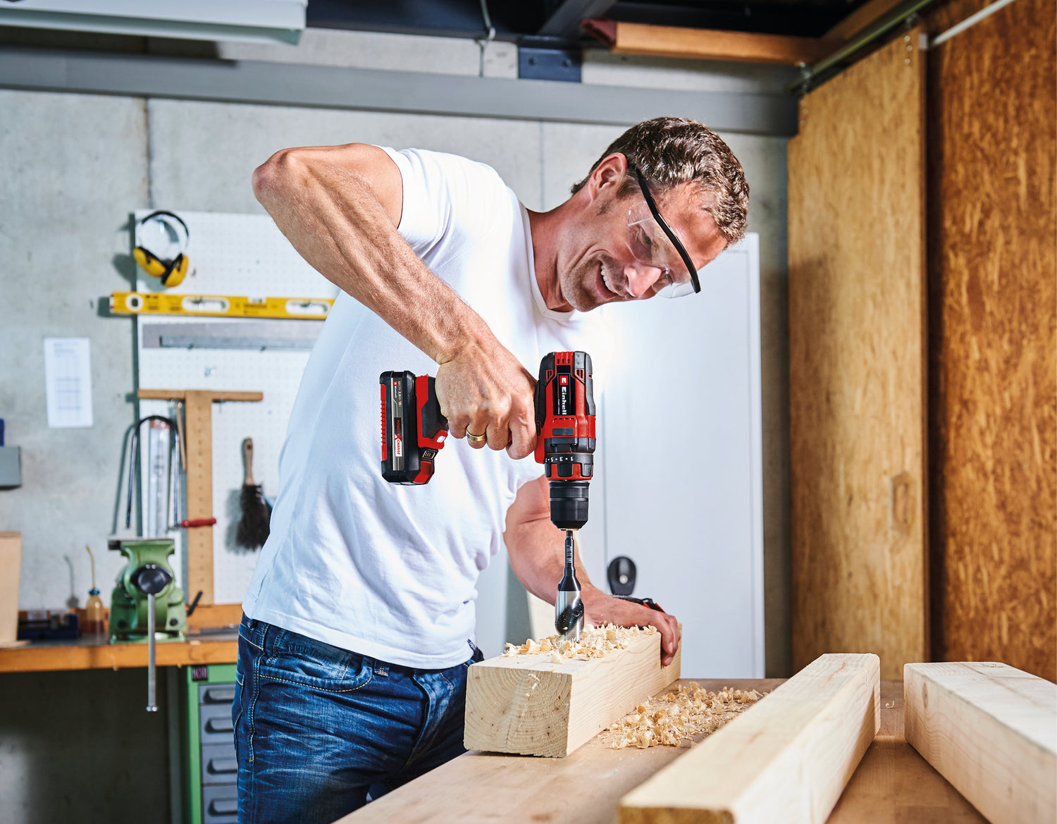 Masina de gaurit si insurubat (bormasina) pe acumulator Einhell TC-CD 18/35 Li-Solo Power X-Change, Li-Ion, 18 V, 550 rpm, 35 Nm, mandrina de 10 mm, fara baterie si incarcator