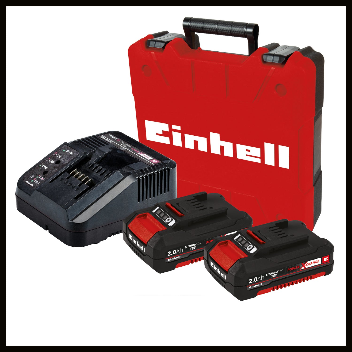 Einhell Professional TE-CD 18/50 Li-i BL Kit Power X-Change akkus ütvefúró-csavarozó, 18 V, szénkefe nélküli motor, két 2.0 Ah PXC újratölthető akkumulátorral és töltővel, S35 E-Box