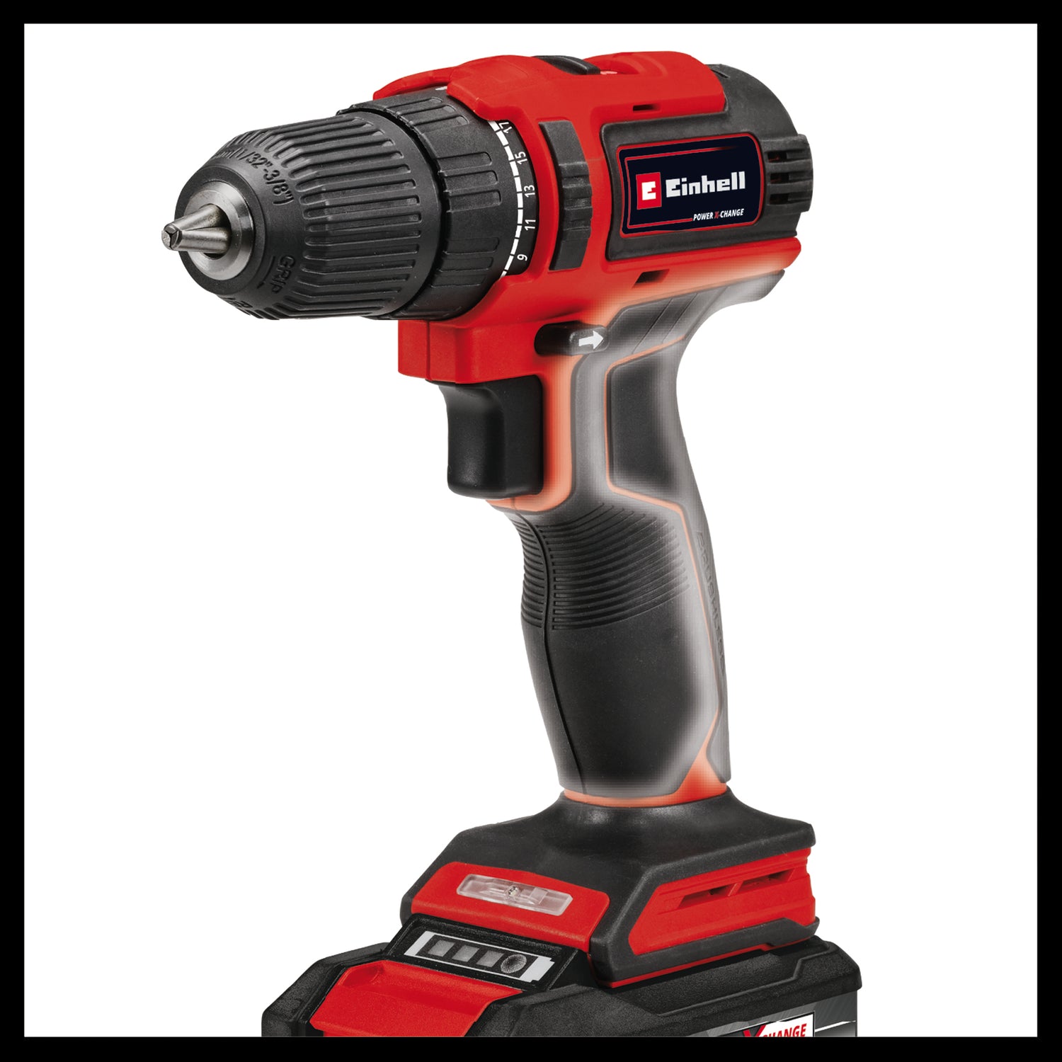 Einhell akkus fúró-csavarozó TE-CD 18/40 Li BL (2x2.0 Ah Power X-Change, Li-ion, 18 V, 40 Nm, szénkefe nélküli motor, 2 sebességes hajtómű, elektronikus fordulatszám-szabályozás, 2x 2.0 Ah akkumulátorral és gyorstöltővel