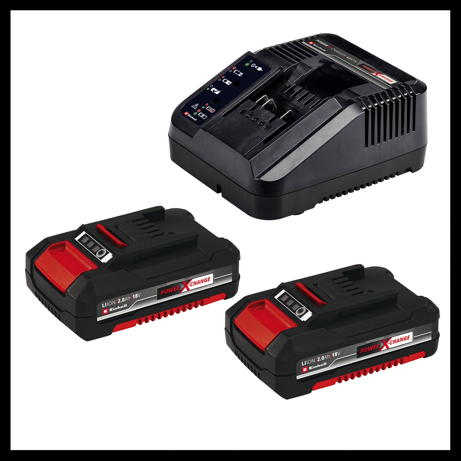 Einhell akkus fúró-csavarozó TE-CD 18/40 Li BL (2x2.0 Ah Power X-Change, Li-ion, 18 V, 40 Nm, szénkefe nélküli motor, 2 sebességes hajtómű, elektronikus fordulatszám-szabályozás, 2x 2.0 Ah akkumulátorral és gyorstöltővel