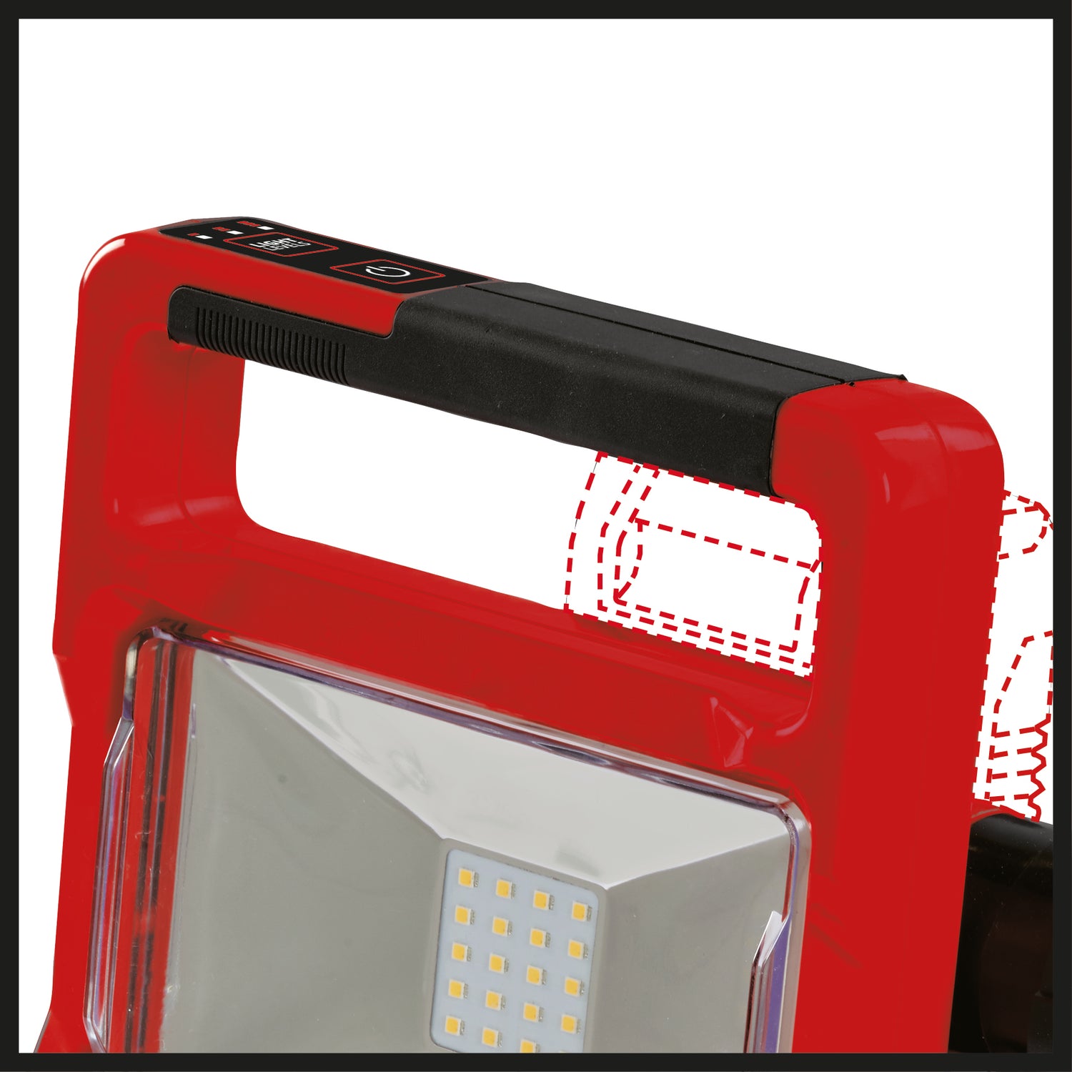 Lampa de lucru pe acumulator Einhell TE-CL 18/2000 LiAC - Solo Power X-Change (18 V, litiu-ion, cap de lampa pivotant, functie hibrida, livrata fara acumulator sau incarcator