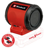 Einhell TC-SR 18 Li BT-Solo Power X-Change akkus hangszóró (lítium-ion akkumulátor, max. 85 dB, Bluetooth, AUX/USB port, intuitív kezelőpanel, akkumulátor és töltő nélkül)