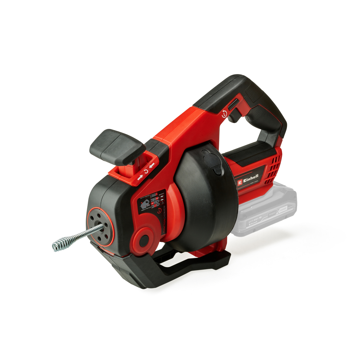 Einhell TE-DA 18/760 Li-Solo Power X-Change akkus lefolyótisztító (18 V, Li-ion, 7,6 m tisztítóspirál, 16–55 mm csőátmérőhöz alkalmas, akkumulátor és töltő nélkül szállítjuk)