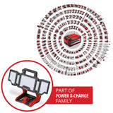 Lanterna fara fir Einhell TP-CL 18/3000 Li Set-Solo Power X-Change,18 V, 3000 lm, cap pivotant, panouri rabatabile, 60 LED-uri, trepied inclus, fara acumulator - imagine 2
