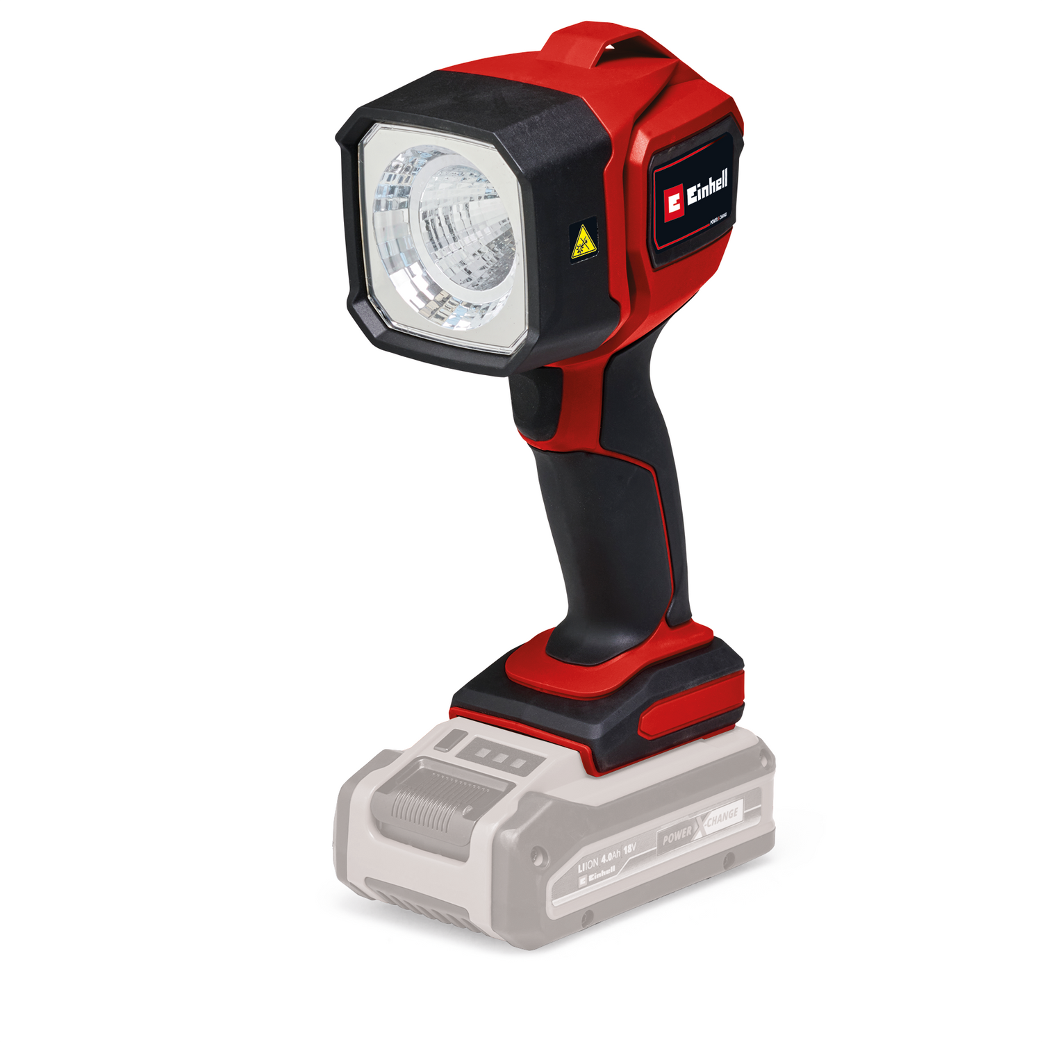 Lampa de lucru pe acumulator Einhell TC-CL 18/350 Li-Solo Power X-Change (18 V, 350 lm, 7000 K, raza de iluminare de 30 m, cap de lumina pivotant, lumina LED de inalta calitate, fara acumulator