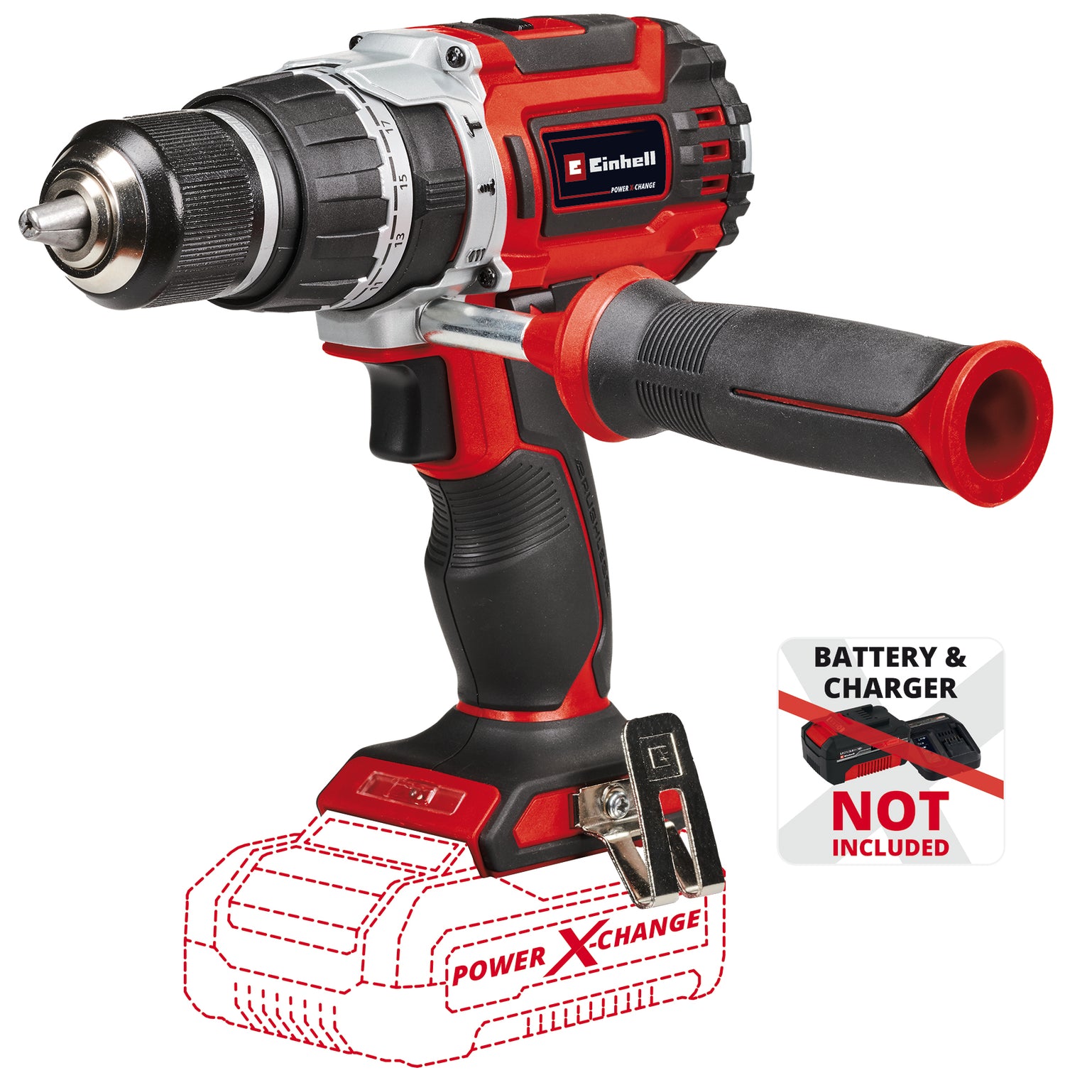 Einhell Professional TP-CD 18/60 Li-i BL Solo Power X-Change akkus ütvefúró-csavarozó, Li-ion, 18 V, szénkefe nélküli motor, 60 Nm, ütési sebesség 32 000 ford/perc, akkumulátor és töltő nélkül szállítjuk